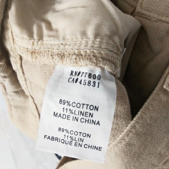 SANDRINE ROSE Slouchy Long Jean Shorts Cut Off Distressed Linen Jorts Sz 25 NWT - Picture 9 of 11